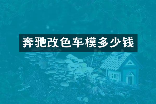 奔驰改色车模多少钱