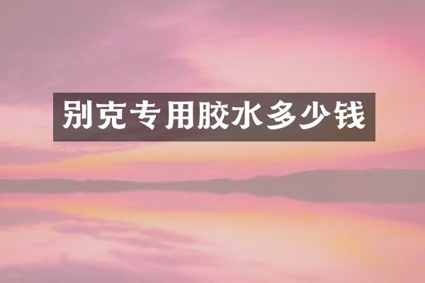 别克专用胶水多少钱