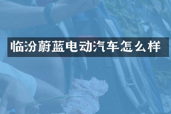 临汾蔚蓝电动汽车怎么样