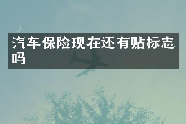汽车保险现在还有贴标志吗