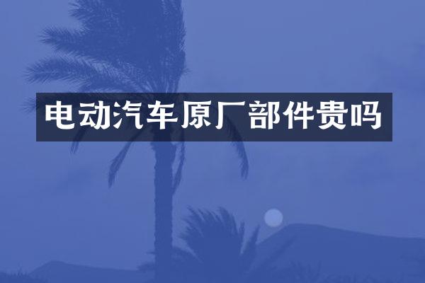 电动汽车原厂部件贵吗