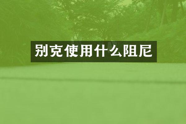 别克使用什么阻尼