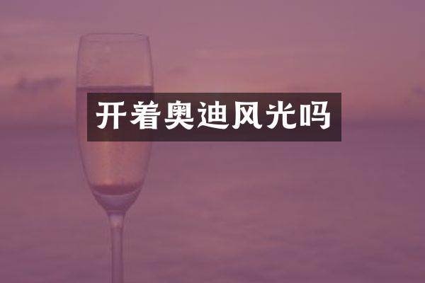 开着奥迪风光吗