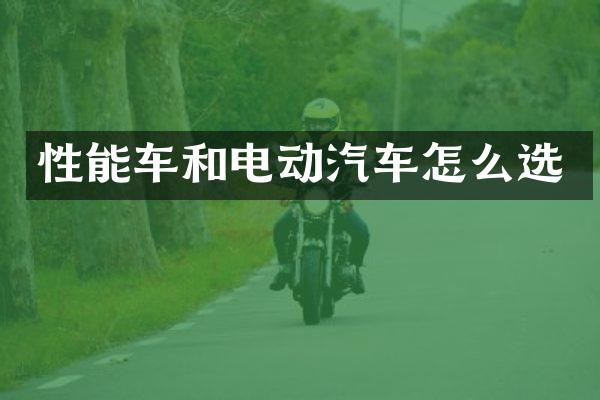 性能车和电动汽车怎么选