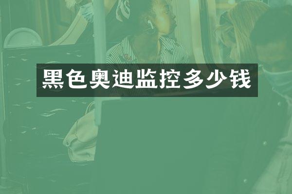 黑色奥迪监控多少钱