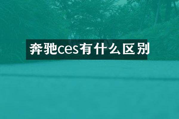 奔驰ces有什么区别