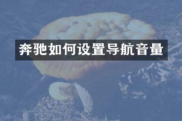 奔驰如何设置导航音量