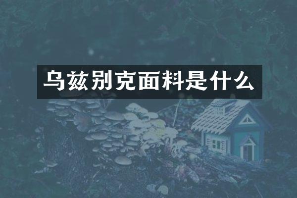 乌兹别克面料是什么