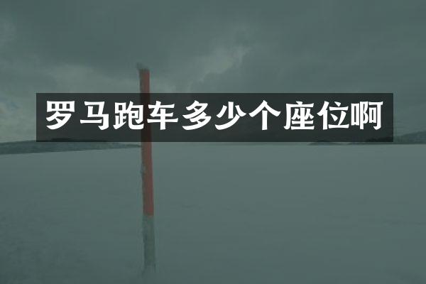 罗马跑车多少个座位啊