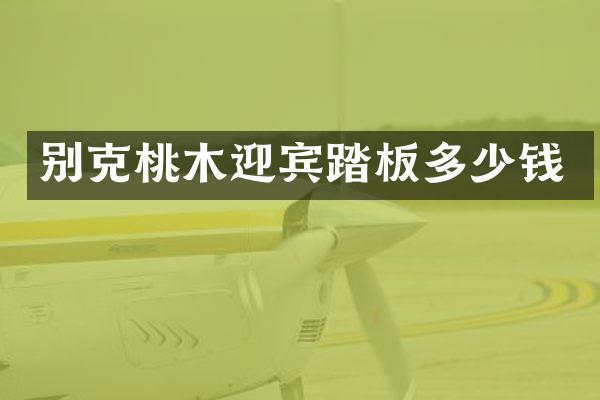 别克桃木迎宾踏板多少钱