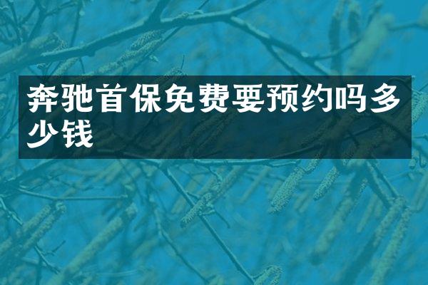 奔驰首保免费要预约吗多少钱