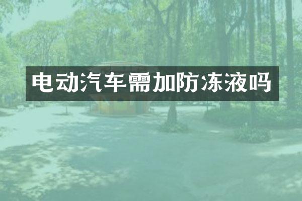 电动汽车需加防冻液吗