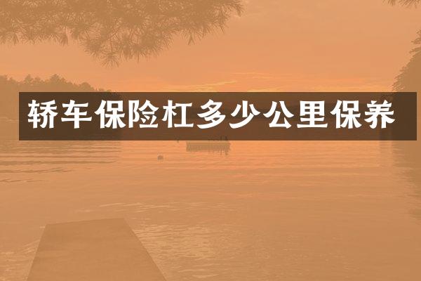 轿车保险杠多少公里保养