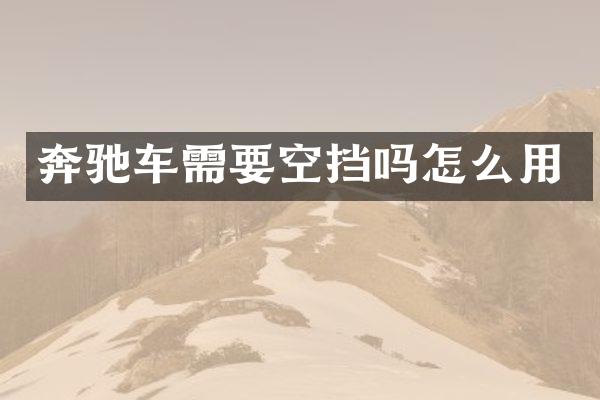 奔驰车需要空挡吗怎么用