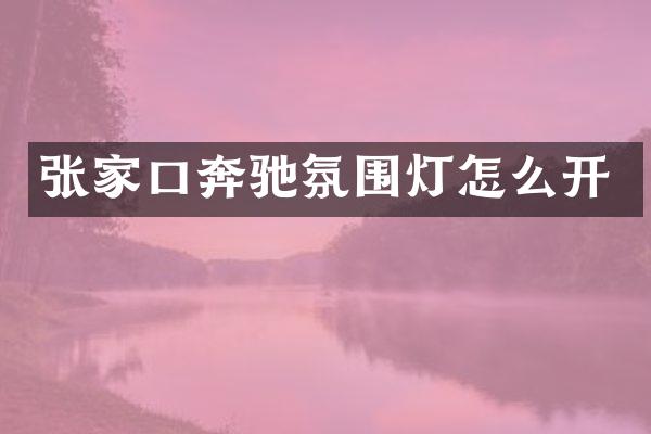 张家口奔驰氛围灯怎么开