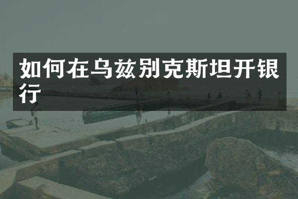如何在乌兹别克斯坦开银行