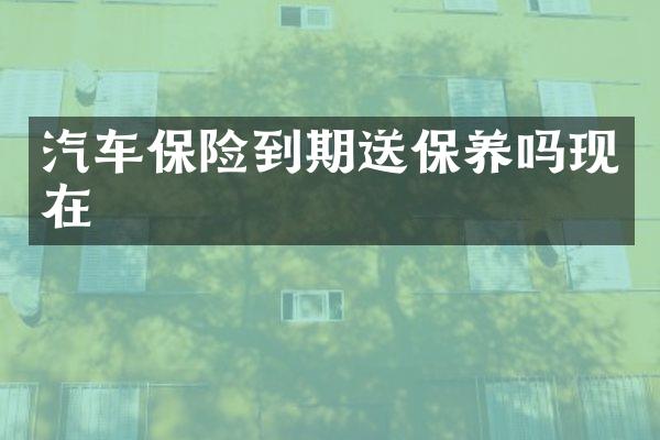 汽车保险到期送保养吗现在