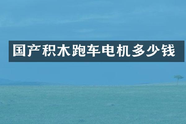 国产积木跑车电机多少钱