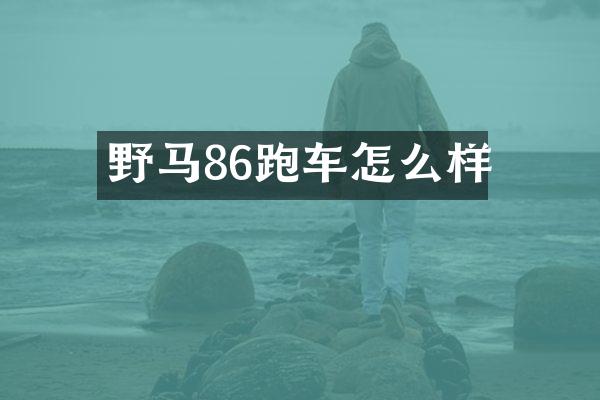 野马86跑车怎么样
