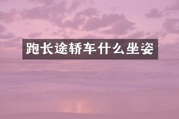 跑长途轿车什么坐姿