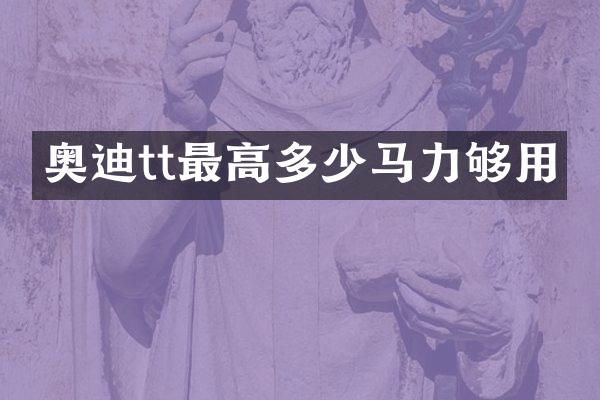 奥迪tt最高多少马力够用