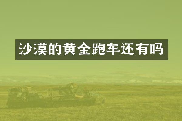 沙漠的黄金跑车还有吗