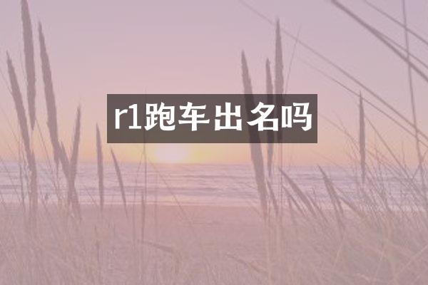 r1跑车出名吗