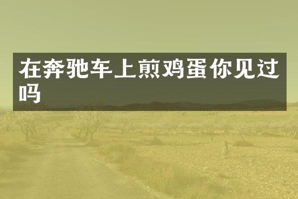 在奔驰车上煎鸡蛋你见过吗