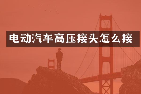 电动汽车高压接头怎么接