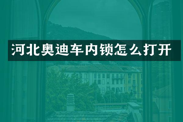 河北奥迪车内锁怎么打开