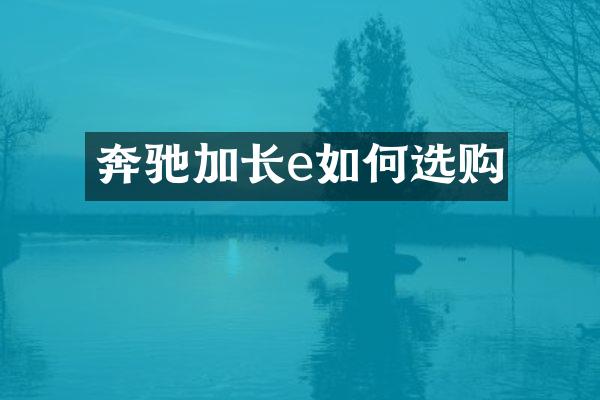 奔驰加长e如何选购