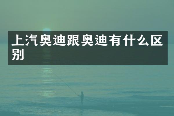 上汽奥迪跟奥迪有什么区别