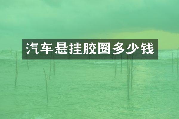 汽车悬挂胶圈多少钱
