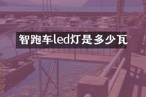 智跑车led灯是多少瓦
