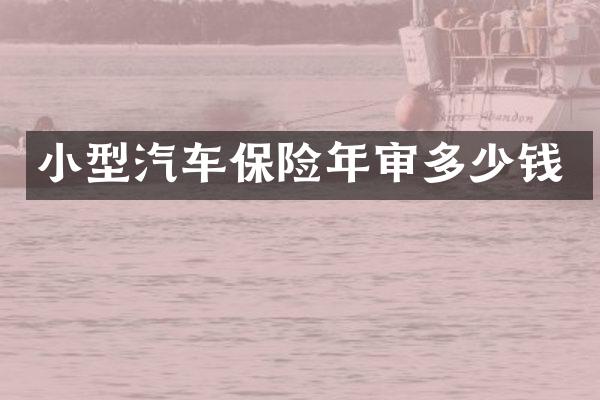 小型汽车保险年审多少钱