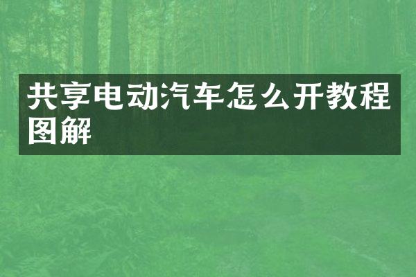 共享电动汽车怎么开教程图解