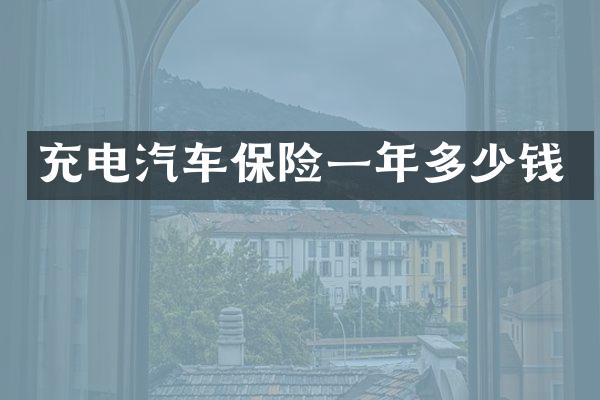 充电汽车保险一年多少钱