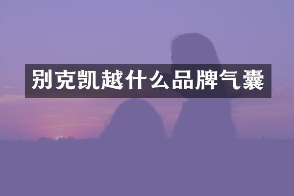 别克凯越什么品牌气囊