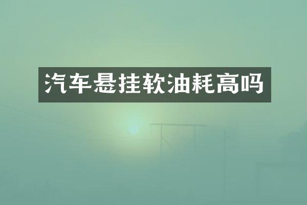 汽车悬挂软油耗高吗
