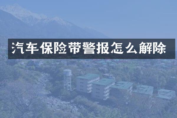 汽车保险带警报怎么解除