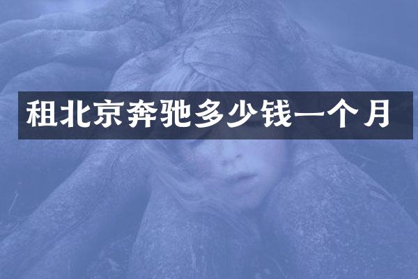 租北京奔驰多少钱一个月
