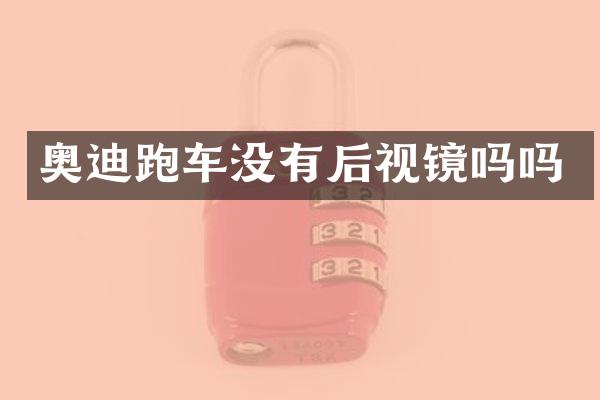 奥迪跑车没有后视镜吗吗