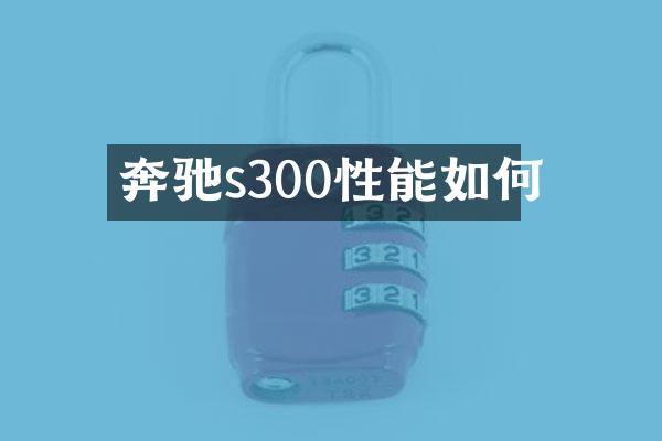 奔驰s300性能如何