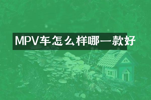 MPV车怎么样哪一款好