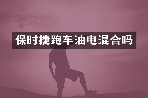 保时捷跑车油电混合吗