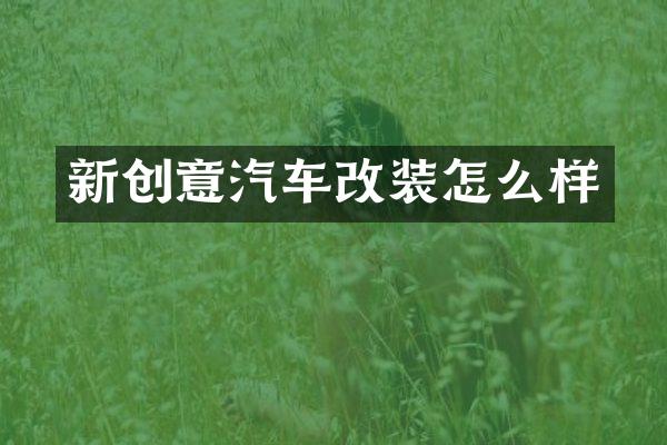 新创意汽车改装怎么样