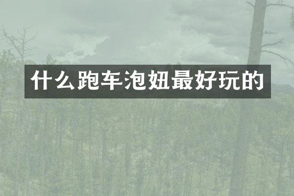 什么跑车最好玩的