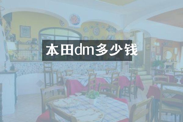 本田dm多少钱
