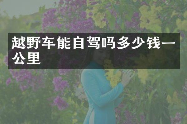 越野车能自驾吗多少钱一公里