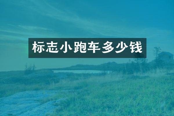 标志小跑车多少钱
